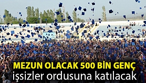 Mezun olacak 500 bin genç işsizler ordusuna katılacak