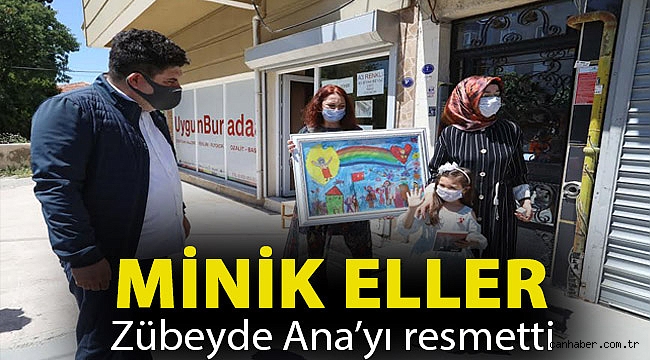 Minik eller Zübeyde Ana’yı resmetti
