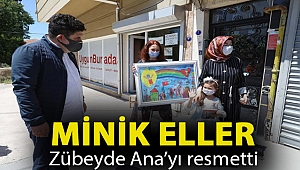 Minik eller Zübeyde Ana’yı resmetti