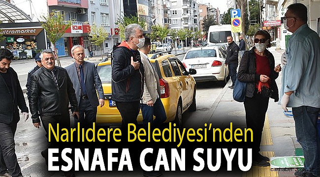 Narlıdere Belediyesi’nden esnafa can suyu