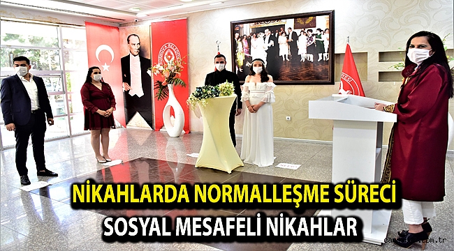 Nikahlarda normalleşme süreci Sosyal mesafeli nikahlar