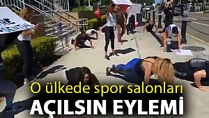 O ülkede spor salonları açılsın eylemi