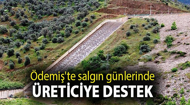 Ödemiş'te salgın günlerinde üreticiye destek