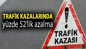 Trafik kazalarında yüzde 52’lik azalma
