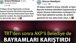 TRT’den sonra AKP’li Belediye de bayramları karıştırdı