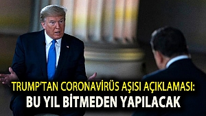 Trump’tan corona virüsü aşısı açıklaması: Bu yıl bitmeden yapılacak