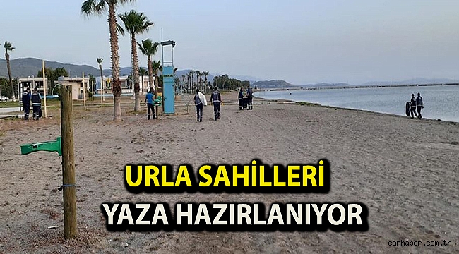Urla sahilleri yaza hazırlanıyor
