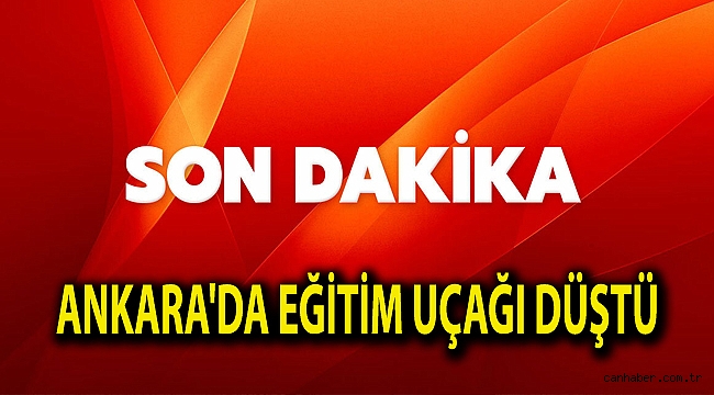 Ankara'da Eğitim Uçağı Düştü..