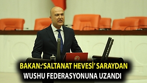 BAKAN:‘SALTANAT HEVESİ’ SARAYDAN WUSHU FEDERASYONUNA UZANDI