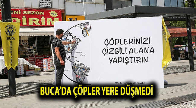 Buca’da çöpler yere düşmedi