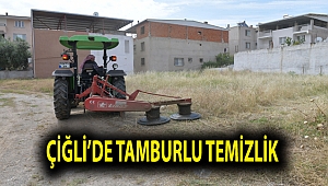 Çiğli’de tamburlu temizlik 