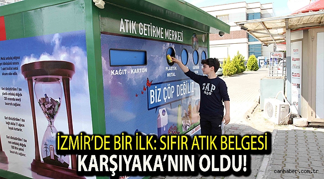 İzmir’de bir ilk: Sıfır Atık Belgesi Karşıyaka’nın oldu!