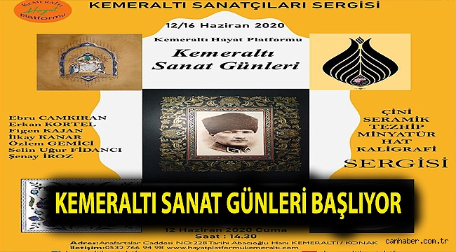 KEMERALTI SANAT GÜNLERİ BAŞLIYOR