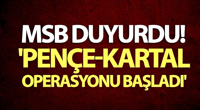 Pençe-Kartal Operasyonu başladı'