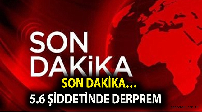Son dakika…Bingöl’de 5.6 Şiddetinde Deprem
