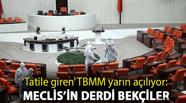 ‘Tatile giren’ TBMM yarın açılıyor: Meclis’in derdi bekçiler