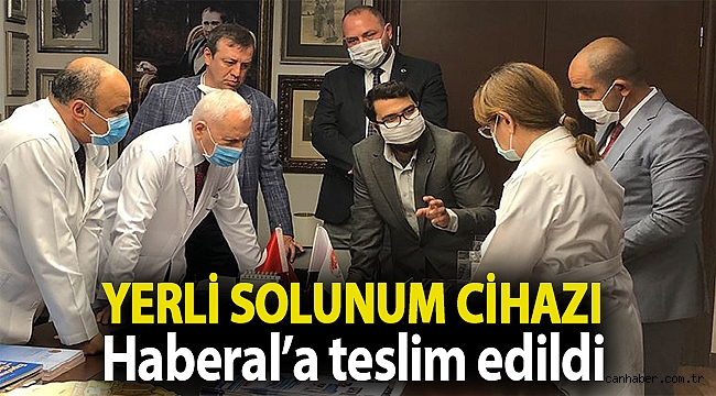 Yerli solunum cihazı Haberal’a teslim edildi