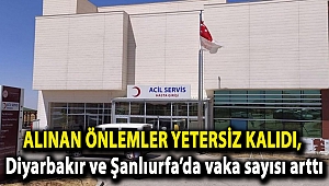 Alınan önlemler yetersiz kaldı, Diyarbakır ve Şanlıurfa’da vaka sayısı arttı