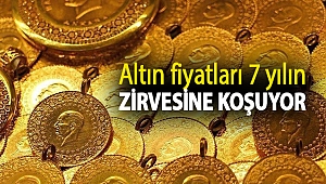 Altın fiyatları 7 yılın zirvesine koşuyor