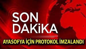 Ayasofya için protokol imzalandı