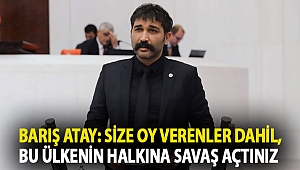 Barış Atay: Size oy verenler dahil, bu ülkenin halkına savaş açtınız