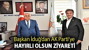 Başkan İduğ’dan AK Parti’ye hayırlı olsun ziyareti