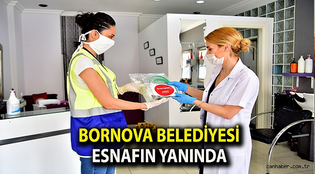 Bornova Belediyesi esnafın yanında
