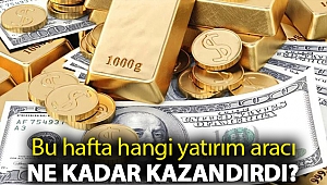 Bu hafta hangi yatırım aracı ne kadar kazandırdı?