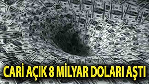 Cari açık 8 milyar doları aştı