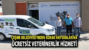 Çeşme Belediyesi’nden sokak hayvanlarına ücretsiz veterinerlik hizmeti