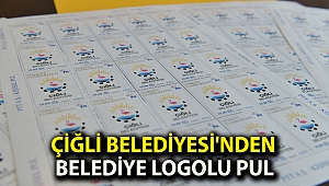 Çiğli Belediyesi'nden belediye logolu pul