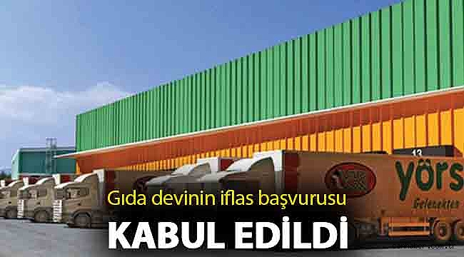 Gıda devinin iflas başvurusu kabul edildi