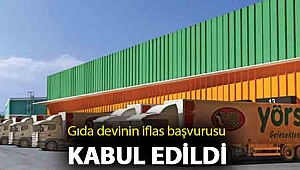 Gıda devinin iflas başvurusu kabul edildi