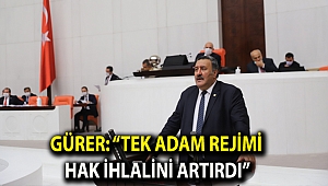 Gürer: “Tek adam rejimi hak ihlalini artırdı”