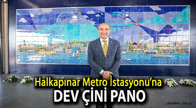 Halkapınar Metro İstasyonu’na dev çini pano