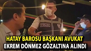 Hatay Barosu Başkanı Avukat Ekrem Dönmez gözaltına alındı