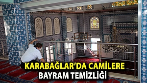 Karabağlar’da camilere bayram temizliği