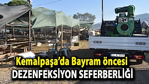 Kemalpaşa’da Bayram öncesi dezenfeksiyon seferberliği