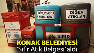 Konak Belediyesi ‘Sıfır Atık Belgesi’ aldı