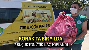 Konak’ta bir yılda 7 buçuk ton atık ilaç toplandı