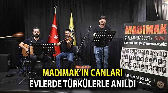 Madımak’ın canları evlerde türkülerle anıldı