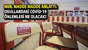 MEB, madde madde anlattı: Okullardaki Covid-19 önlemleri ne olacak?