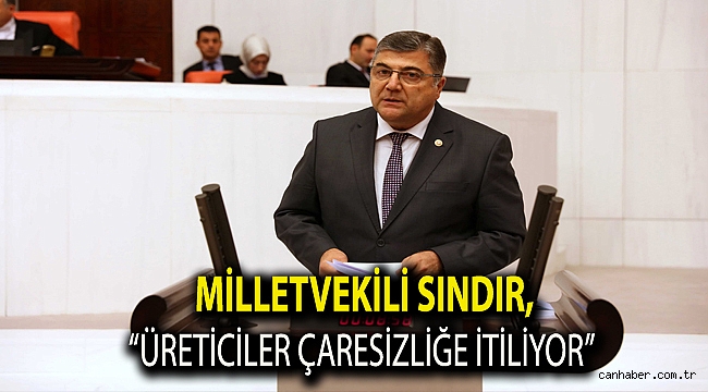 Milletvekili Sındır, “Üreticiler çaresizliğe itiliyor, orman alanları yok ediliyor!”