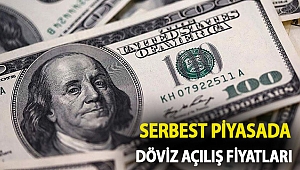 Serbest piyasada döviz açılış fiyatları