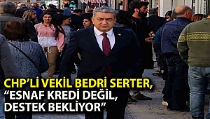 Serter, “Esnaf kredi değil, destek bekliyor”
