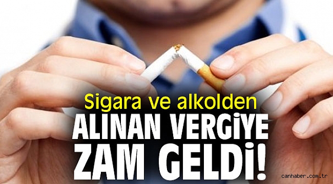 Sigara ve alkolden alınan vergiye zam geldi!