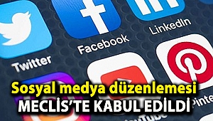 Sosyal medya düzenlemesi Meclis’te kabul edildi