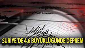 Suriye’de 4,6 büyüklüğünde deprem