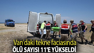 Van'daki tekne faciasında ölü sayısı 11'e yükseldi