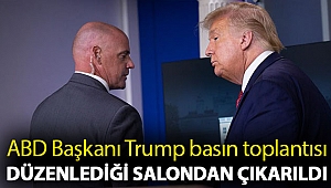 ABD Başkanı Trump basın toplantısı düzenlediği salondan çıkarıldı